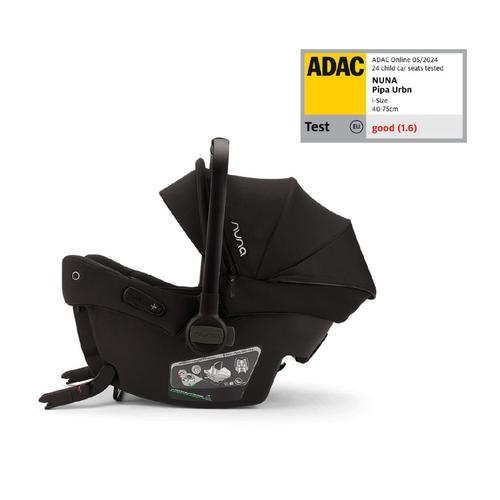 Scoica auto cu ISOFIX integrat Nuna PIPA urbn Caviar, nastere - 75 cm, testata inclusiv la impact lateral, conform ECE R129 si testata ADAC, Negru - 0 | YEO