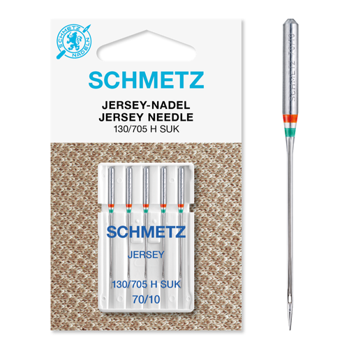 Set 5 ace de cusut tricot, Jersey, finete 70, Schmetz 130/705 H SUK VBS
