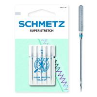 Set 5 ace de cusut Black, materiale delicate elastice, finete 90, Schmetz HAX1 SP SU VDS