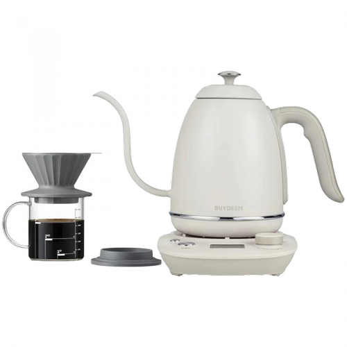 Fierbator de apa si filtru cafea BUYDEEM K821-OW/EU, 1000 W, 0.8 l, Temperatura ajustabila 40-100 C (Alb) Fierbator de apa si filtru cafea BUYDEEM K821-OW/EU, 1000 W, 0.8 l, Temperatura ajustabila 40-100 C (Alb)