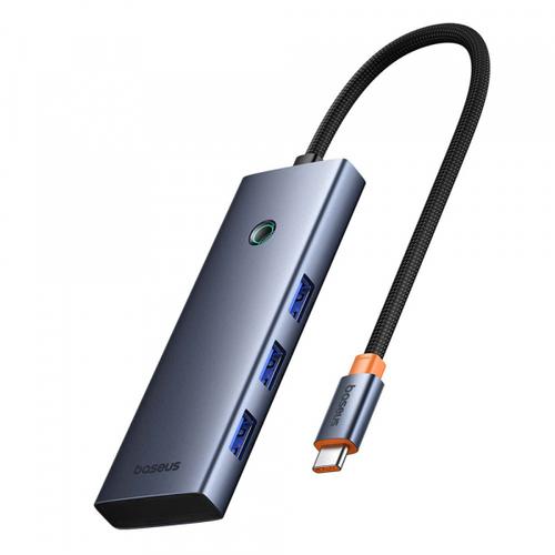 Hub USB-C Baseus UltraJoy B00052803811-00, 3 x USB-A, 1 x HDMI, 1 x SD, 1 x microSD (Gri)