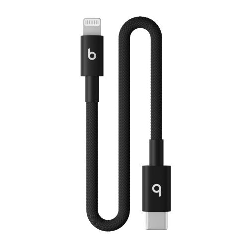 Cablu de date Apple Beats MEQM4EE/A, USB-C la Lightning, 20 cm (Negru)