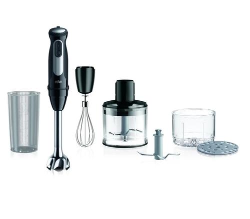 Blender de mana vertical Braun MultiQuick 5 Pro MQ55.254M, 1000 W, 0.6 l, Tocator 0.5 l, Turbo (Negru) Blender de mana vertical Braun MultiQuick 5 Pro MQ55.254M, 1000 W, 0.6 l, Tocator 0.5 l, Turbo (Negru)