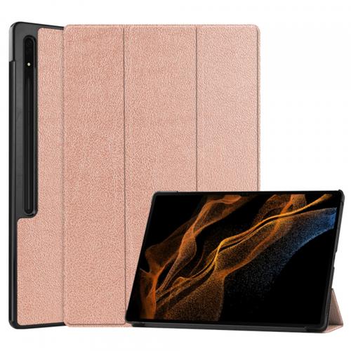 Husa pentru Samsung Galaxy Tab S10 Ultra / Tab S9 Ultra / Tab S8 Ultra, Techsuit, FoldPro (Roz)