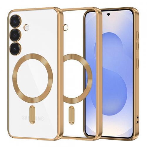 Husa MagSafe Techsuit Luxury Crystal pentru Samsung Galaxy S25 S931 (Auriu)