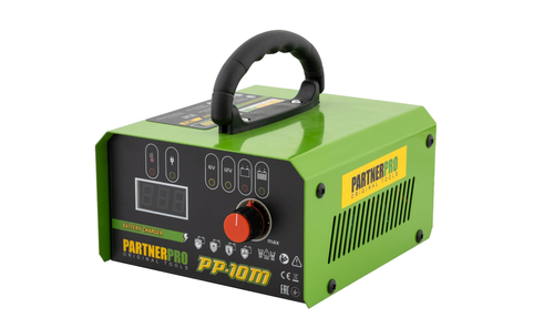 Redresor auto PartnerPro 12971, 6/12 V, 220V, 165 W (Verde/Negru)