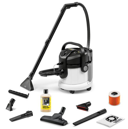 Aspirator Karcher SE 4 Plus Special, pulverizare cu extractie, 1000W, t4L (Alb//Negru)