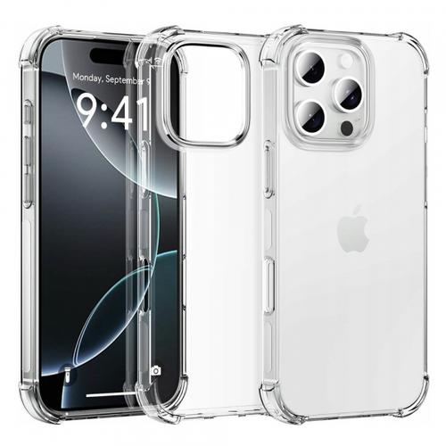 Husa pentru Apple iPhone 16 Pro, Techsuit, Shockproof Clear (Big Lens Hole), Transparenta