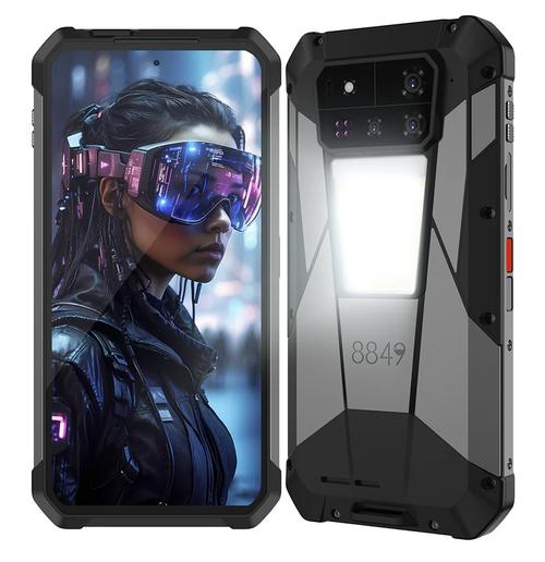 Telefon Mobil Unihertz 8849 Tank 4 Pro, Procesor MTK Dimensity 8300 Octa-Core, Ecran AMOLED touchscreen 6.73inch, 18GB RAM, 1TB Flash, Camera Tripla 50+64+50MP, Wi-Fi, 5G, Dual Sim, Android (Negru/Gri) - 0 | YEO