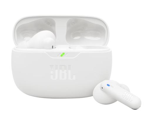 Casti In-Ear JBL Wave Beam 2, True Wireless, Bluetooth, ANC, IP54, Autonomie 5.5 ore/40 ore, Multi-Point (Alb)