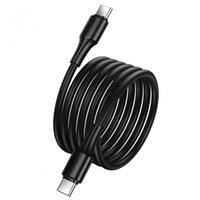 Cablu Date si Incarcare USB-C - USB-C HOCO X120, 60W, 1m, Negru