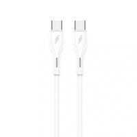 Cablu Date si Incarcare USB-C - USB-C Sendem M36C, 66W, 1m, Alb