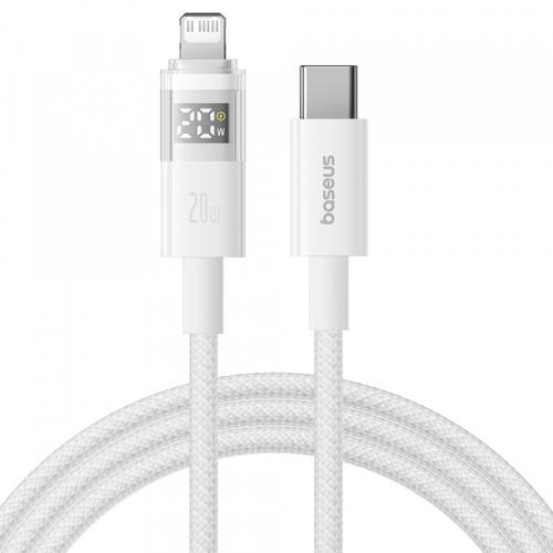 Cablu Date si Incarcare USB-C - USB-C Baseus Display 2 P10382702211-00, 100W, 1m, Alb
