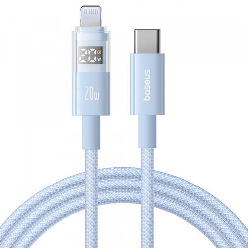 Cablu Date si Incarcare USB-C - USB-C Baseus Display 2 P10382702311-00, 100W, 1m, Albastru