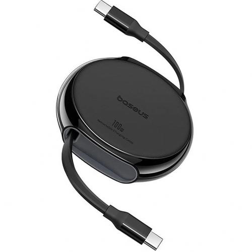 Cablu Date si Incarcare USB-C - USB-C Baseus Pathfinder Series Retractable P10368400111-00, 100W, 1m, Negru