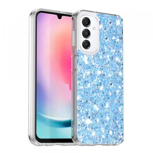 Husa Techsuit Sparkly Glitter pentru Samsung Galaxy A16 5G A166 / A16 4G A165 (Albastru)