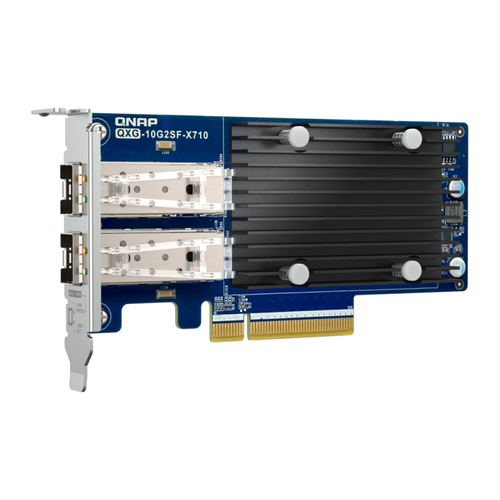 Placa de retea NAS Qnap 10Gigabit QXG-10G2SF-X710, 2 x SFP+ ports, PCIe Gen3 x8