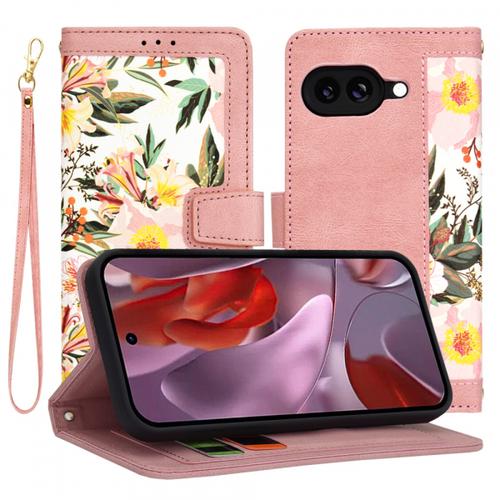 Husa Techsuit FlipCraft pentru Google Pixel 9a (Roz)