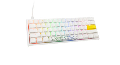 Tastatura Gaming Ducky One 2 Pro Mini, iluminate RGB, US, Wired, USB (Alb)