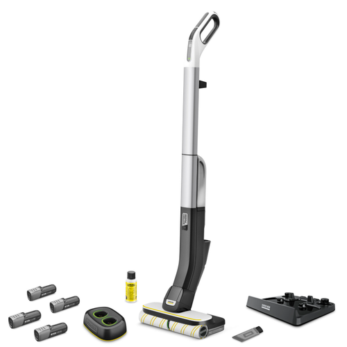 Mop electric Karcher FC 4-4 Battery Set 4B Duo, 200/400 ml, autonomie 30 min (Gri/Negru)