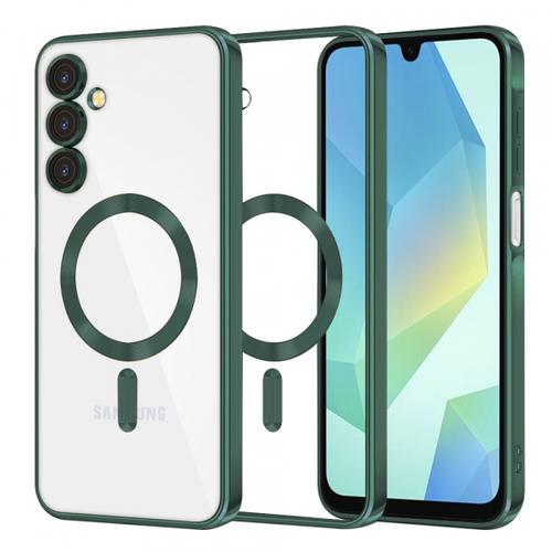 Husa MagSafe pentru Samsung Galaxy A16 5G A166 / A16 4G A165, Techsuit, Luxury Crystal, Verde Inchis