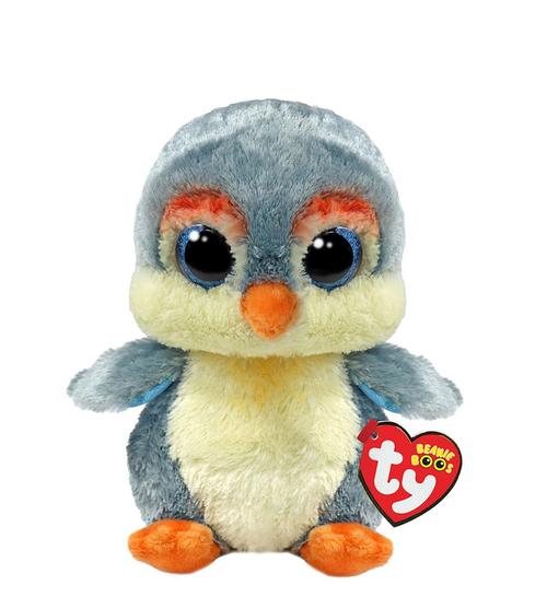 Plus Ty 15cm Boos Fisher Pinguin, Gri