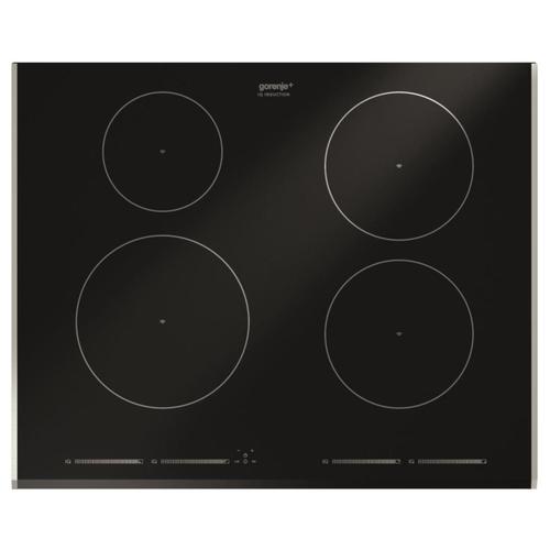 Plita incorporabila Gorenje+ GIS68XC, Inductie, Ceramica, 4 Zone de gatit, 65 cm, Touch control (Negru)