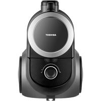 Aspirator fara sac Toshiba VC-BL070CK, 700W, 26.4 kWh/an, recipient praf 1.8L, Cyclone force, accesorii: tub telescopic, perie standard, accesoriu spatii inguste, perie praf, perie tapiterie, perie parchet (Negru)
