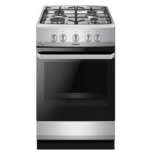 Aragaz Hansa FCGX5202092, 4 arzatoare, Gaz, 67 L, 50 cm, Clasa A (Inox)