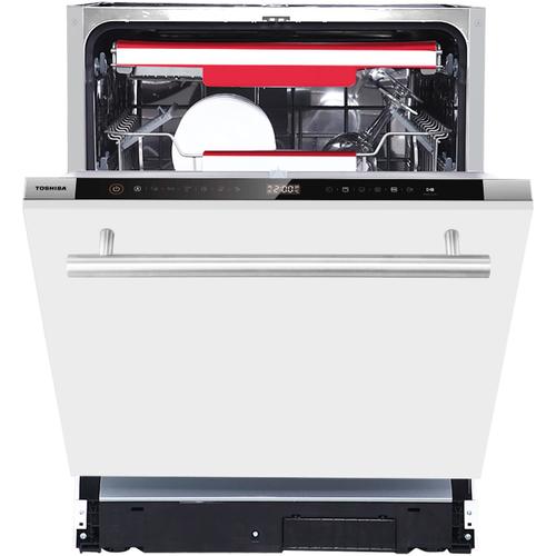 Masina de spalat vase incorporabila Toshiba DW-15B3, 15 seturi, 7 programe, Clasa C, Display Touch control, AquaStop, Filtru AntiBacterian, 60 cm (Alb) - 0 | YEO
