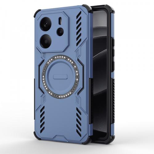 Husa MagSafe pentru Xiaomi Redmi Note 14 4G (Regional), Techsuit, ArmorMag, Albastra