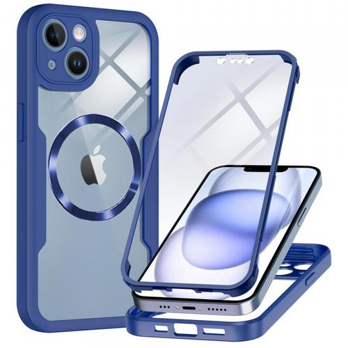 Husa MagSafe pentru Apple iPhone 14, Techsuit, ColorVerse 360, Albastra