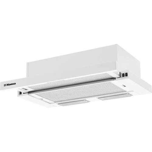 Hota incorporabila telescopica Hansa OTS6251WH, Putere de absorbtie 429 m3/h, 2 motoare, 60 cm (Alb)