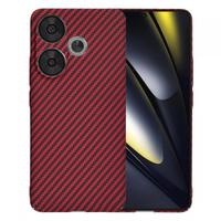 Husa Techsuit Carbonite FiberShell pentru Poco F6, Rosu