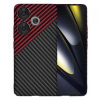 Husa Techsuit Carbonite FiberShell Vortex pentru Poco F6, Rosu