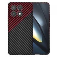 Husa Techsuit Carbonite FiberShell Vortex pentru Poco F6 Pro, Rosie