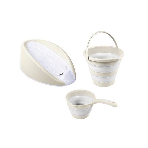 Set 3 in 1 cu suport anatomic pentru cadita Dolu Nuve D7570, Bej