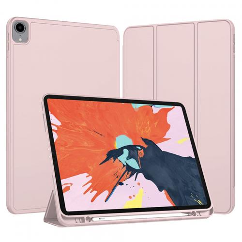 Husa pentru Apple iPad Pro 12.9 (2022) / Pro 12.9 (2021) / Pro 12.9 (2020) / Pro 12.9 (2018) Techsuit Flex Trifold (Roz)