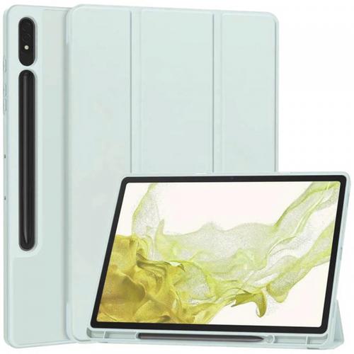 Husa Techsuit Flex Trifold pentru Samsung Galaxy Tab S8+ / Tab S7+ (Albastru)