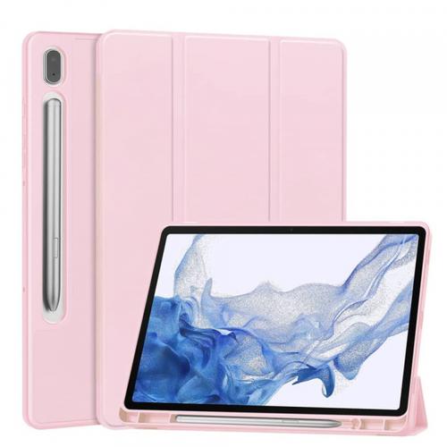 Husa Techsuit Flex Trifold pentru Samsung Galaxy Tab S10 FE+ (Roz)
