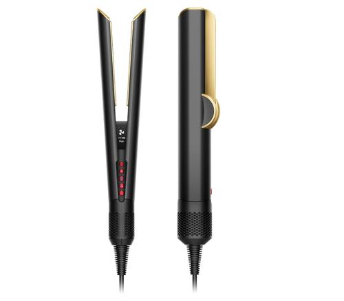 Placa de indreptat parul Dyson Airstrait, 1600 W, 11.9 l/s, Reglare temperatura 80-140 C, 6 setari, Motor Dyson Hyperdymium™, Control inteligent al temperaturii Par Umed/Uscat (Negru/Auriu)