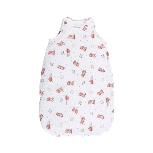 Sac de dormit de vara Lorelli Bears & Pillows Beige, 85 cm, 12-18 luni, bumbac ranforce