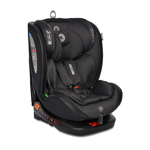 Scaun auto pentru copii Lorelli Ares, Isofix, i-Size, rotativ 360 grade, 40-150 cm, 0 luni-12 ani, Negru