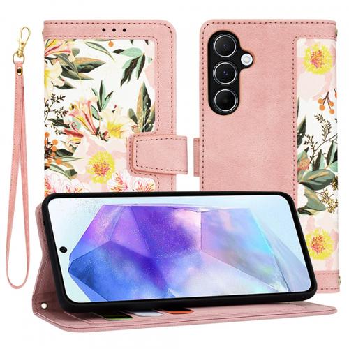 Husa pentru Samsung Galaxy A55 5G A556, Techsuit, FlipCraft, Roz