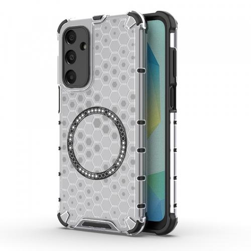 Husa MagSafe pentru Samsung Galaxy A16 5G A166 / A16 4G A165, Techsuit, HoneyComb Shield, Alba