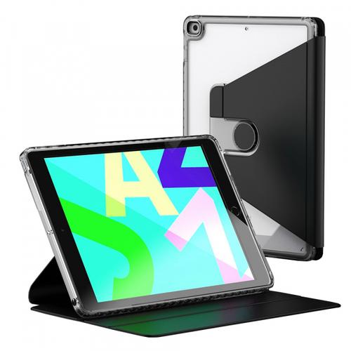 Husa pentru Apple iPad 10.2 (2021) / 10.2 (2020) / 10.2 (2019) Techsuit Crystal Vision (Negru)