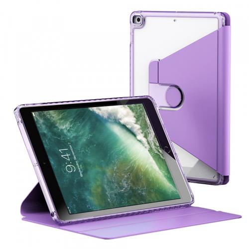 Husa pentru Apple iPad 9.7 (2018) / 9.7 (2017) Techsuit Crystal Vision (Mov/Transparent)
