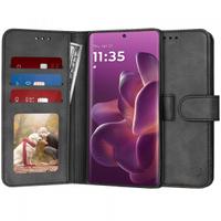 Husa Techsuit Diary Book pentru Motorola Edge 60 Pro, Neagra
