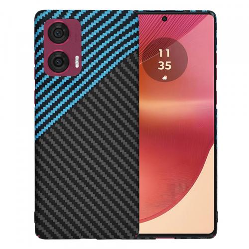 Husa Techsuit Carbonite FiberShell pentru Motorola Edge 50 Fusion, Albastru