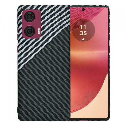 Husa Techsuit Carbonite FiberShell pentru Motorola Edge 50 Fusion, Gri